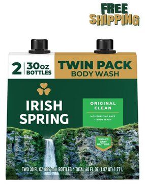Irish Spring Original Clean Body Wash Men 30 oz Twin Pack 2 Pack